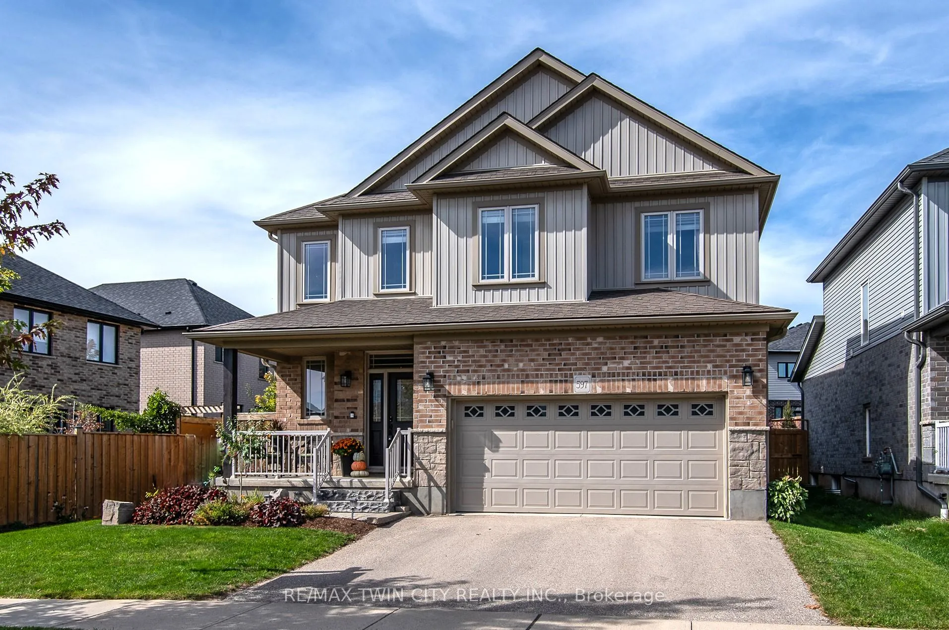 Front of 597 Sundew Drive