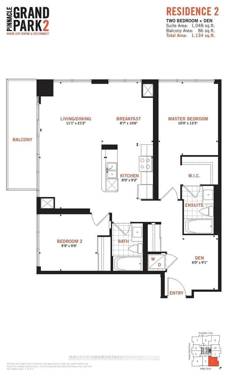 Photo 8 of Unit 1502, 3975 Grand Park Drive, Mississauga, City Centre — HOMEH