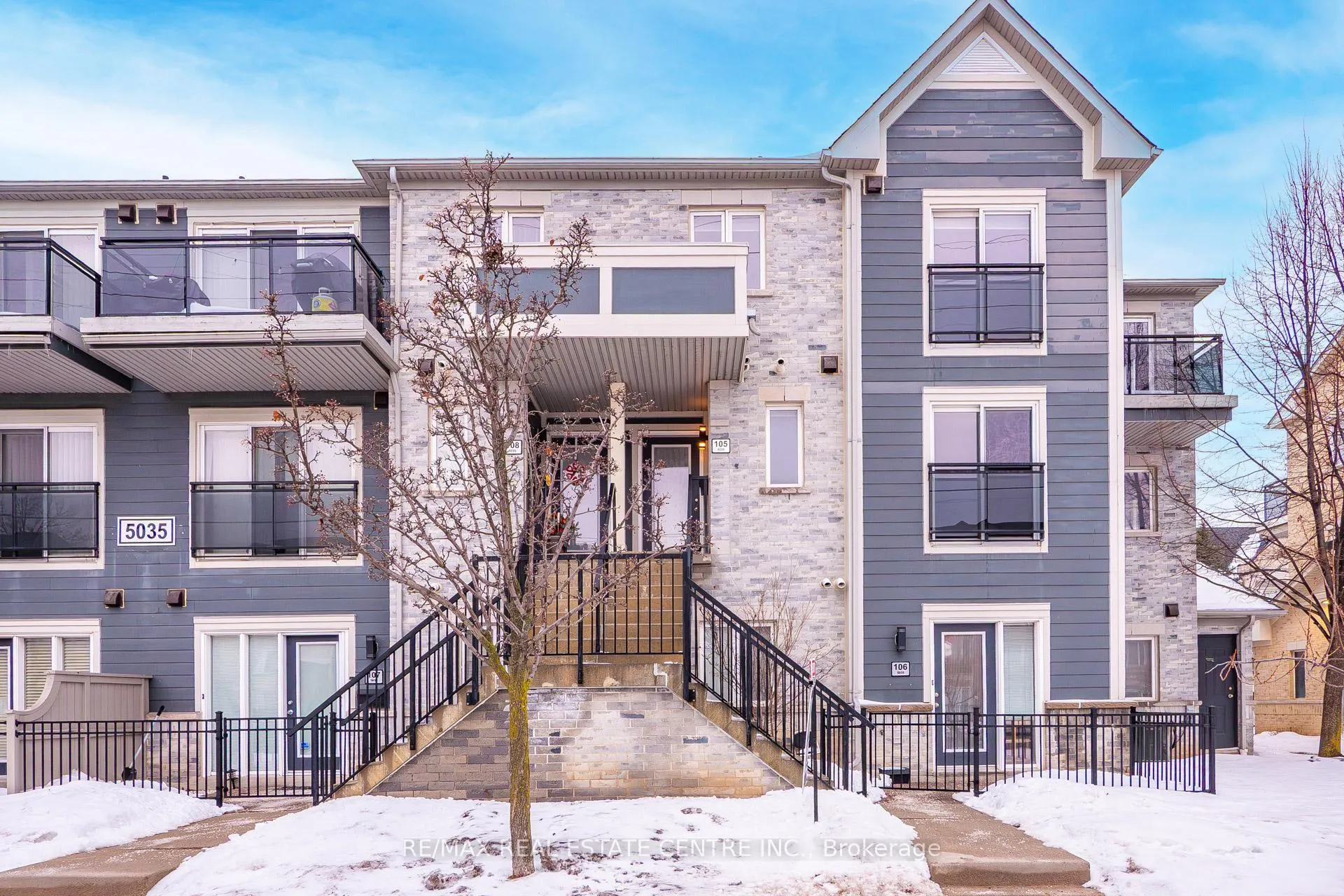 Front of Unit 105, 5035 Oscar Peterson Boulevard