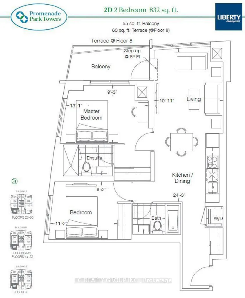 Photo 8 of Unit 1802, 50 Upper Mall Way, Vaughan, Brownridge — HOMEH