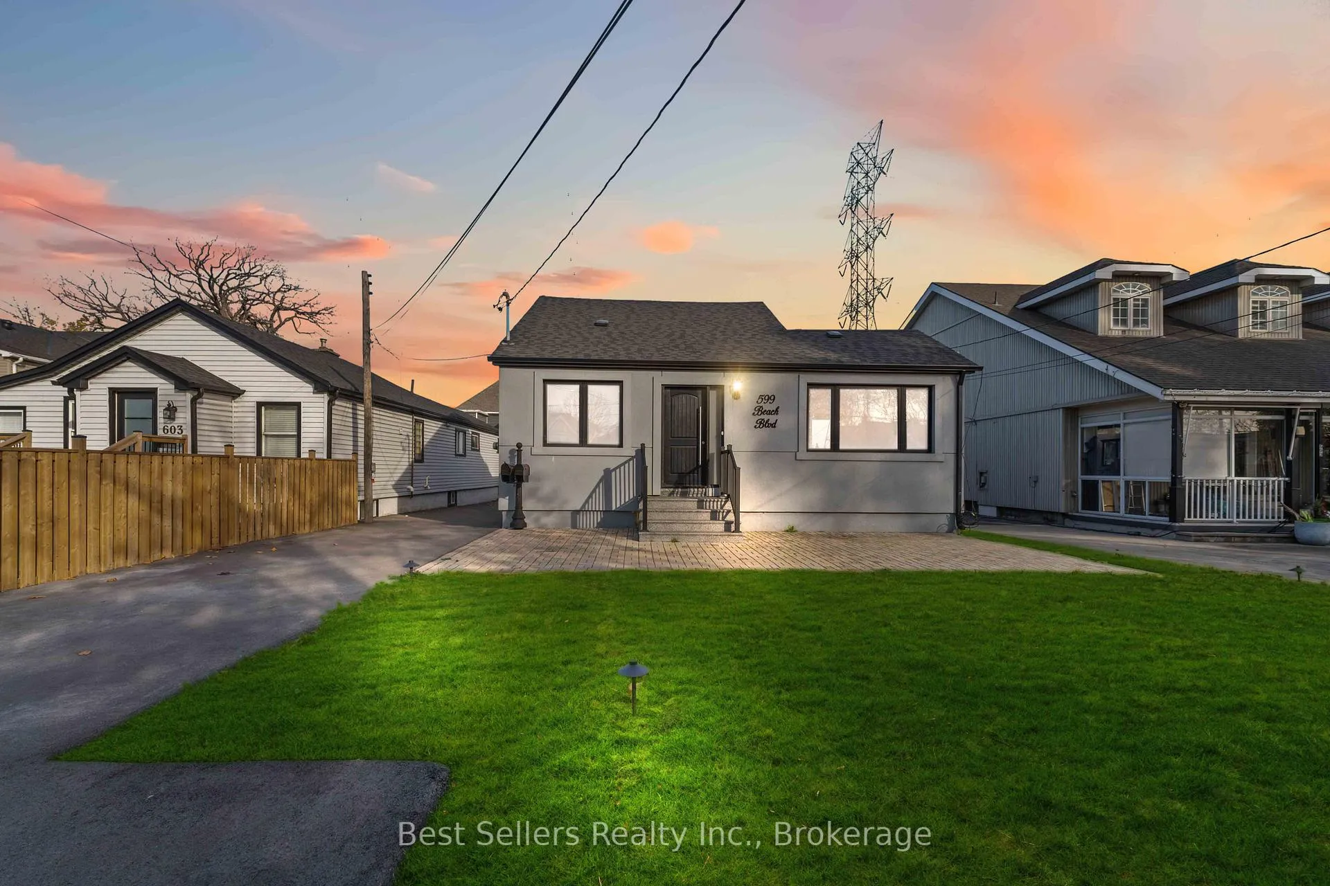 Front of 599 Beach Boulevard