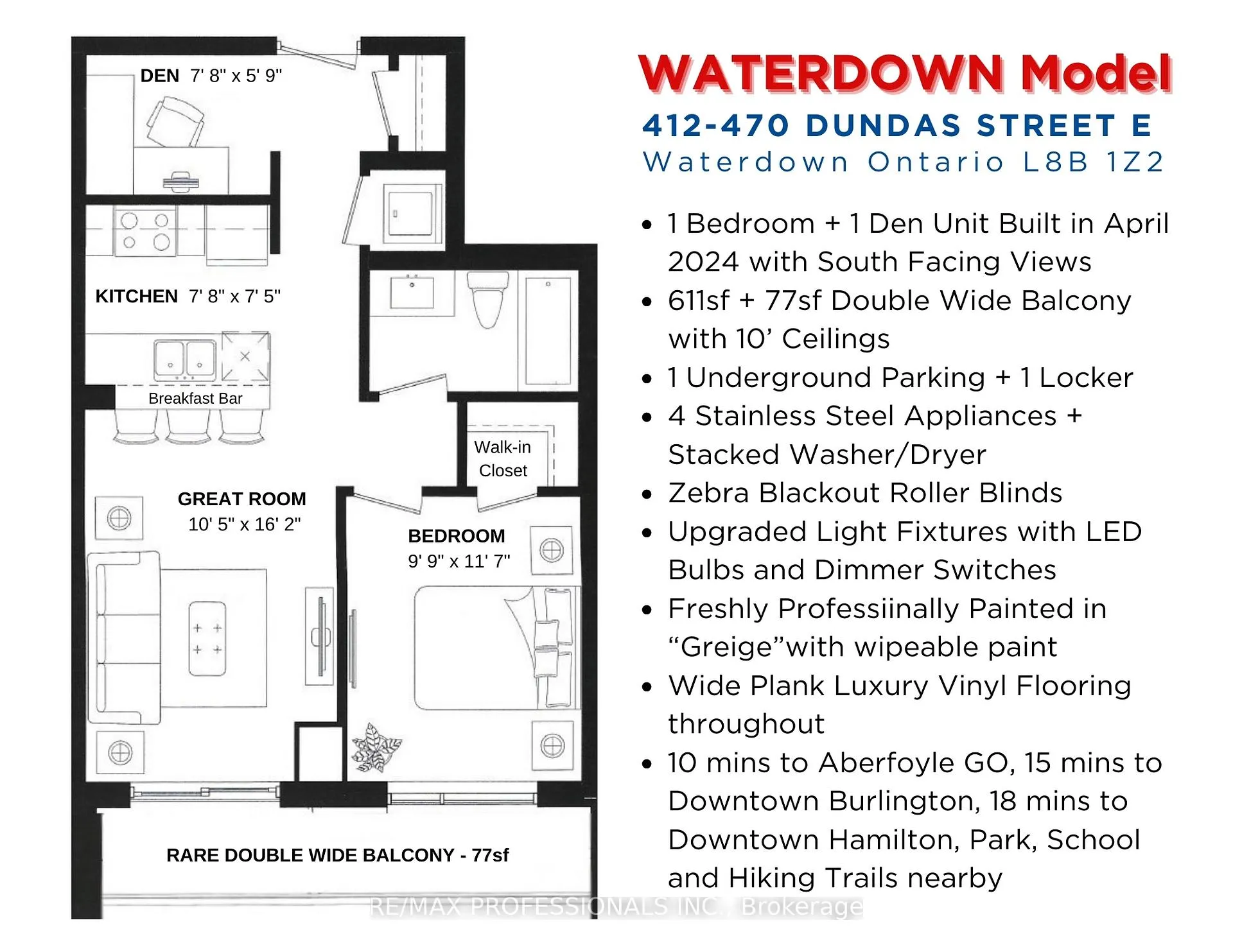 Photo 15 of Unit 412, 470 Dundas Street E, Hamilton, Waterdown — HOMEH