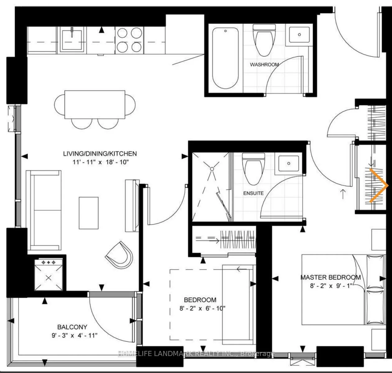 Photo 2 of Unit 1012, 8 Widmer Street, Toronto, Waterfront Communities — HOMEH