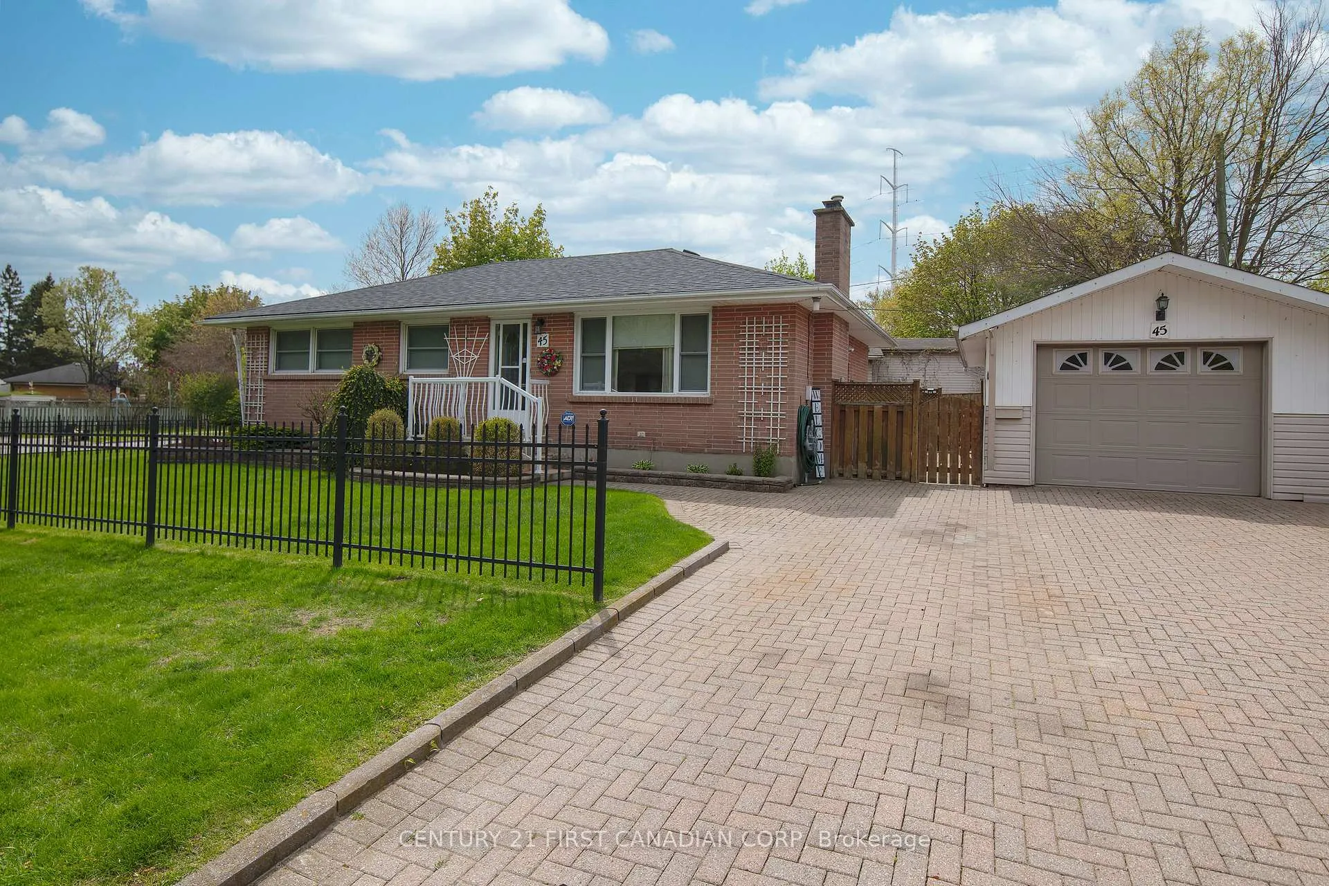 Front of 45 Manitoulin Drive