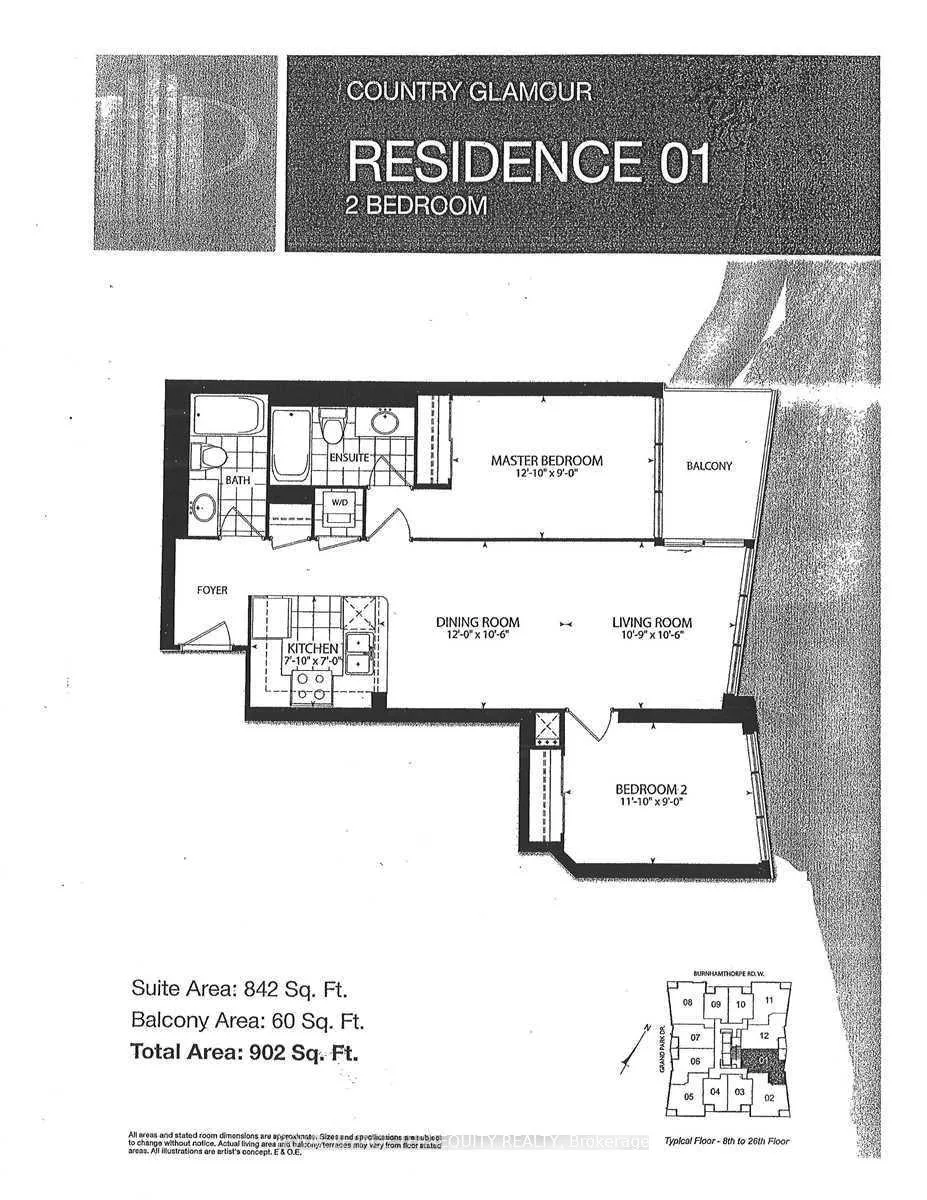 Front of Unit 1001, 3985 Grand Park Drive