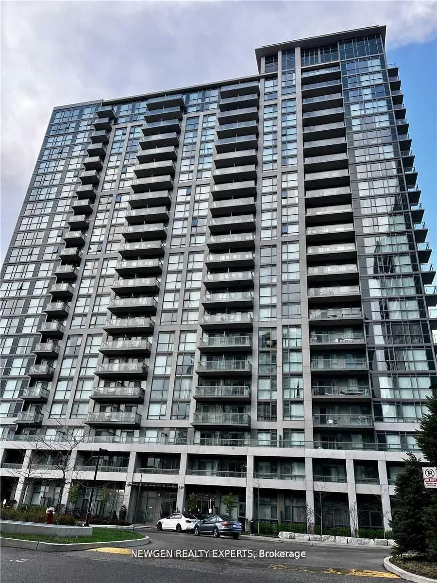 Front of Unit 1805, 349 Rathburn Road W