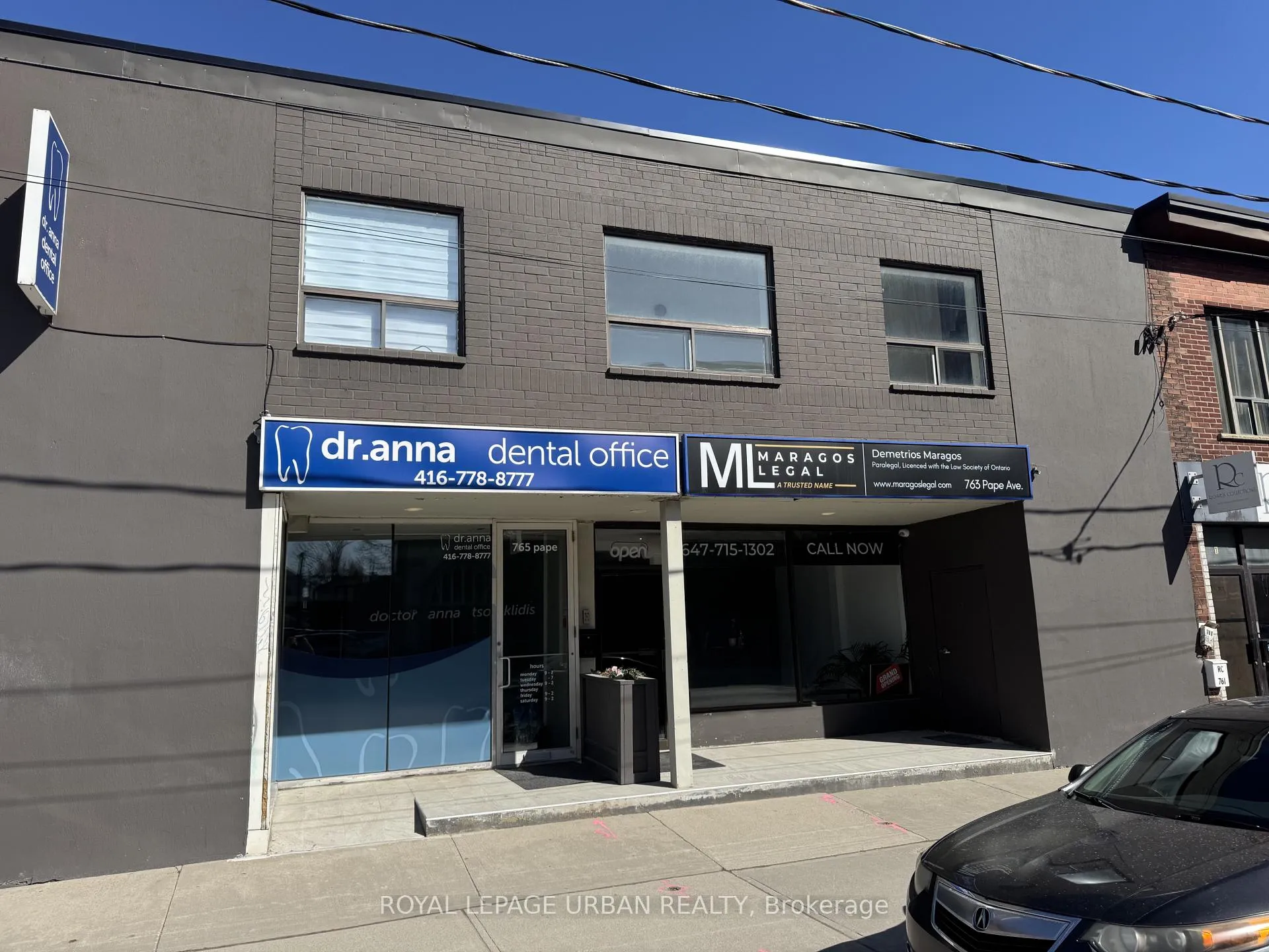 Front of Unit 206, 765 Pape Avenue