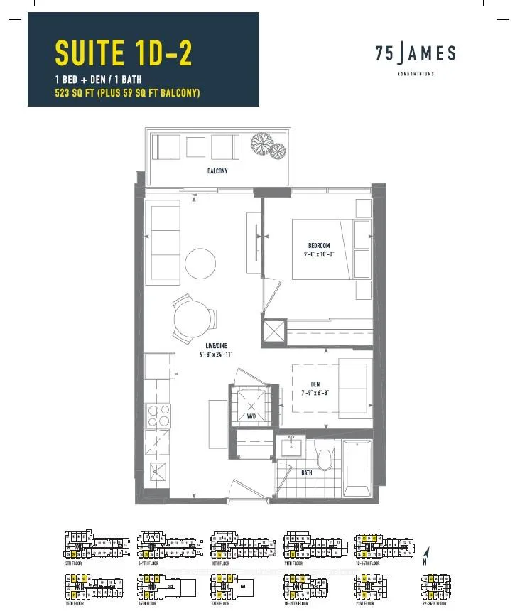 Photo 1 of Unit 2313, 75 James Street S, Hamilton, Corktown — HOMEH