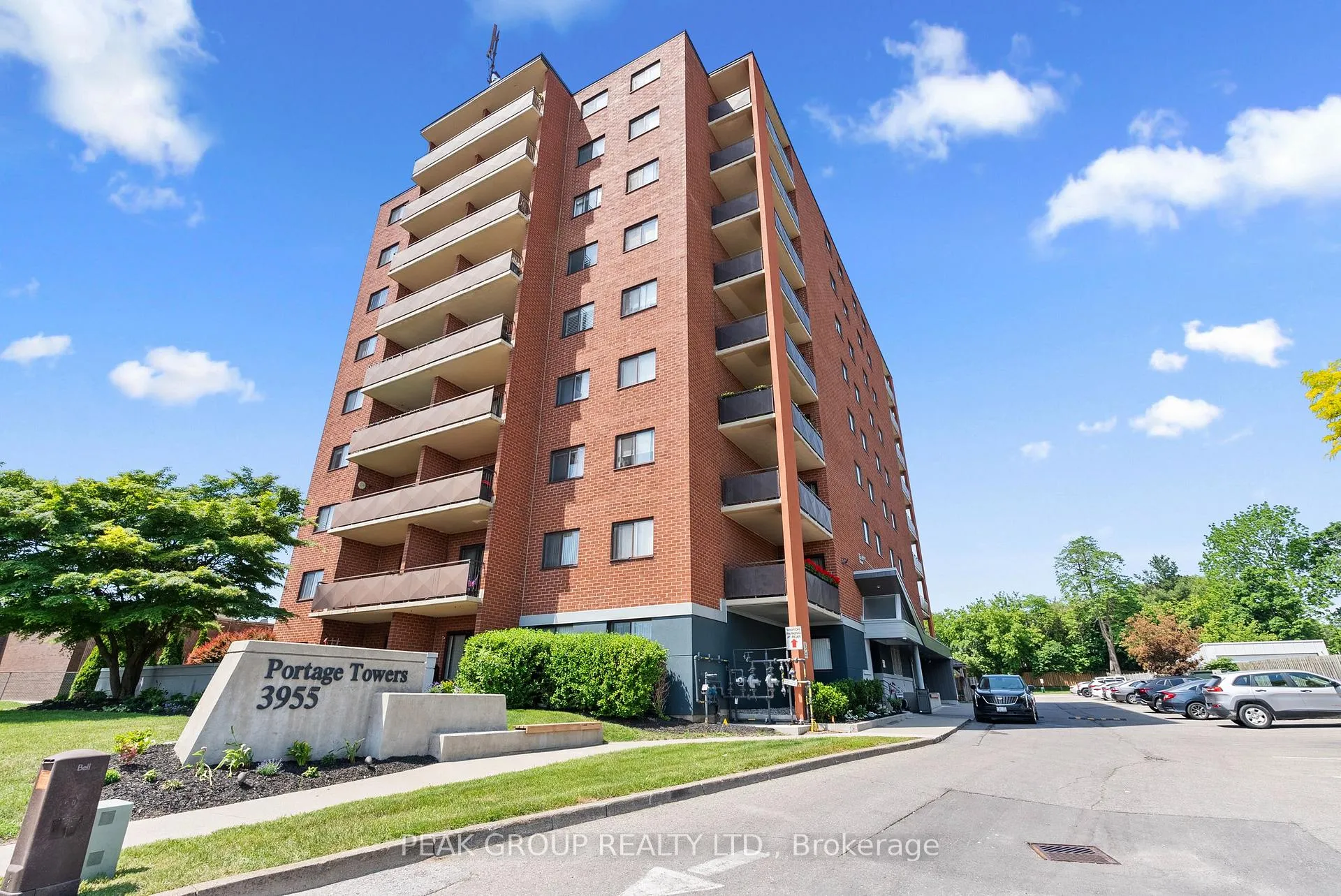 Front of Unit 205, 3955 Portage Road