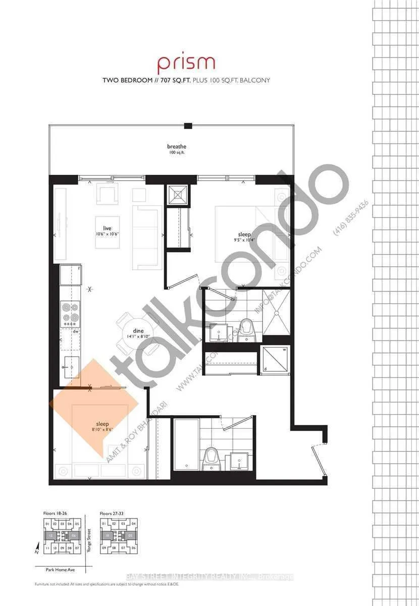Photo 11 of Unit 2206, 5180 Yonge Street, North York, Willowdale West — HOMEH