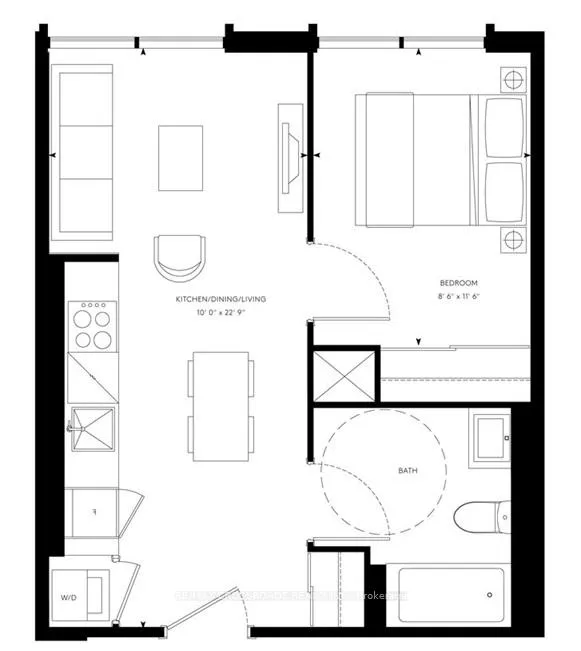 Front of Unit 3515, 82 Dalhousie Street