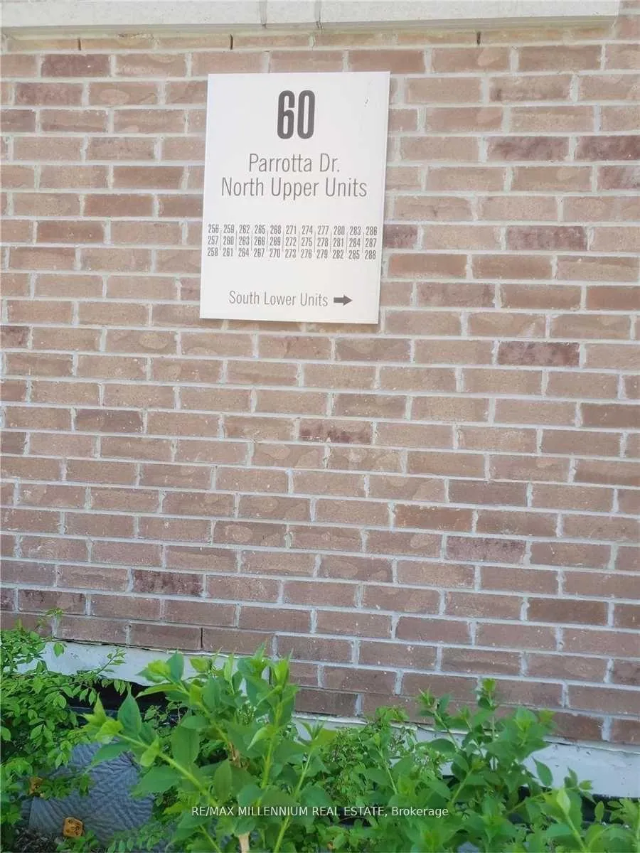 Front of Unit 279, 60 Parrotta Drive