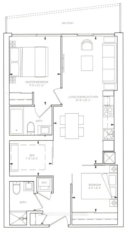 Front of Unit 816, 85 Wood Street
