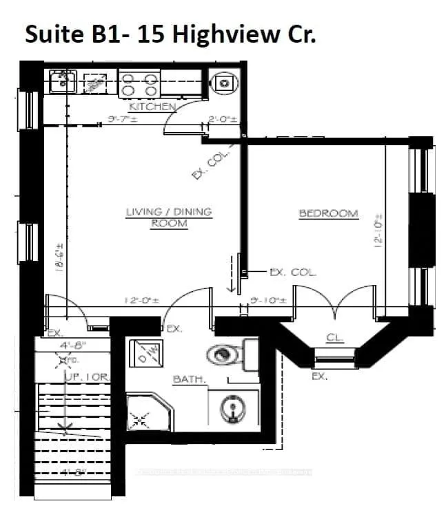 Photo 2 of Unit B1, 15 Highview Crescent, Toronto, Corso Italia-Davenport — HOMEH