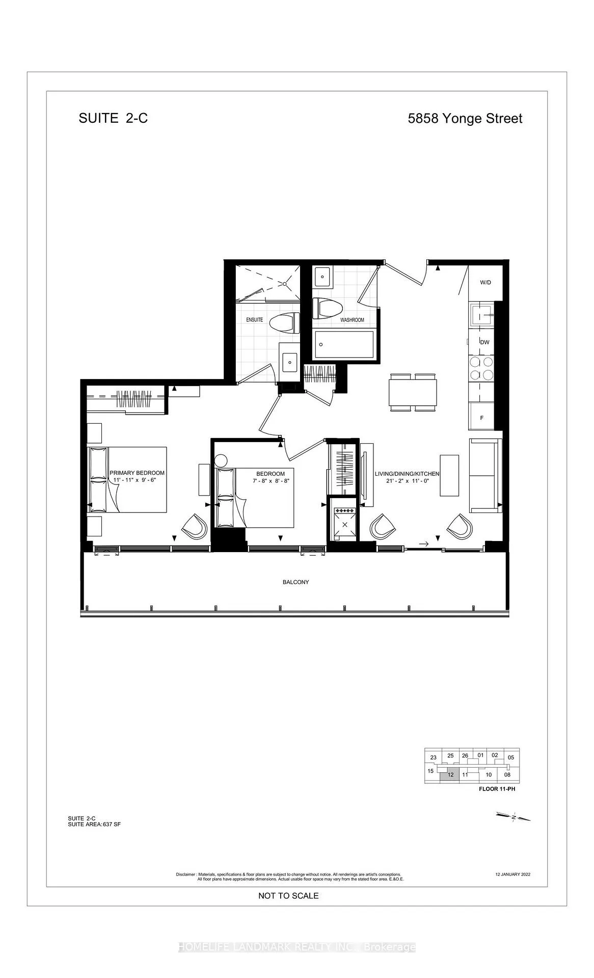 Front of Unit 3112, 5858 Yonge Street