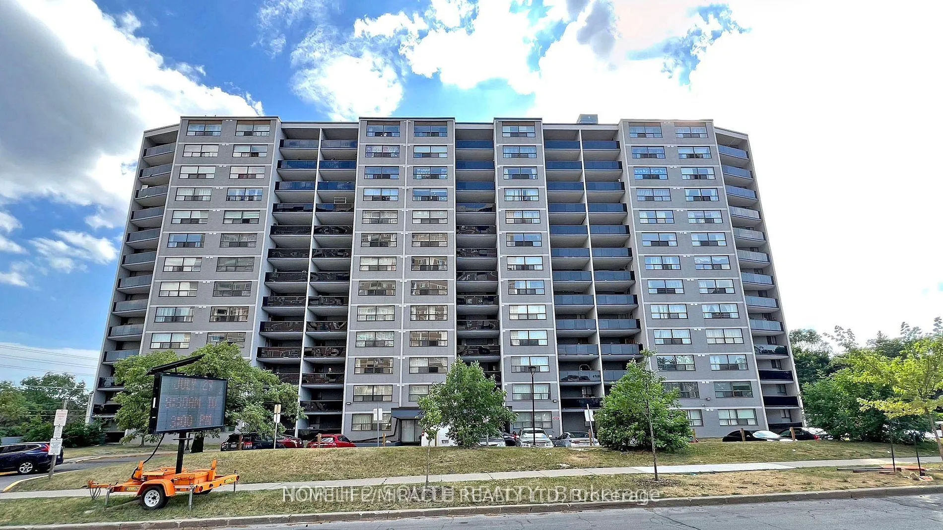 Front of Unit 1206, 10 Tobermory Drive