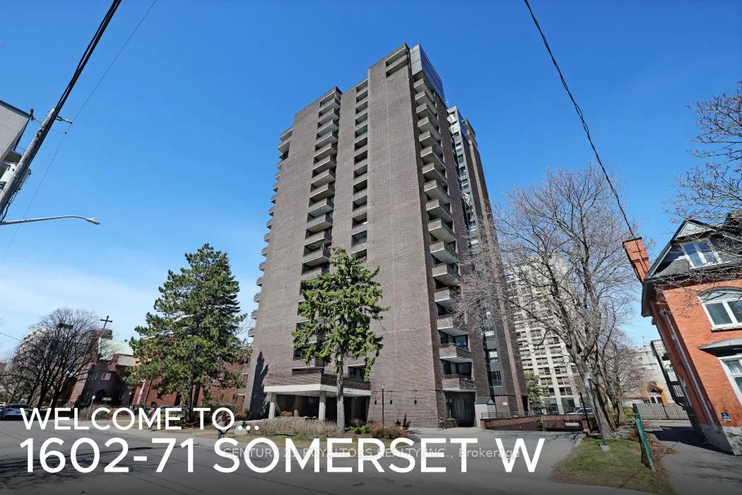 Front of Unit 1602, 71 Somerset Street W