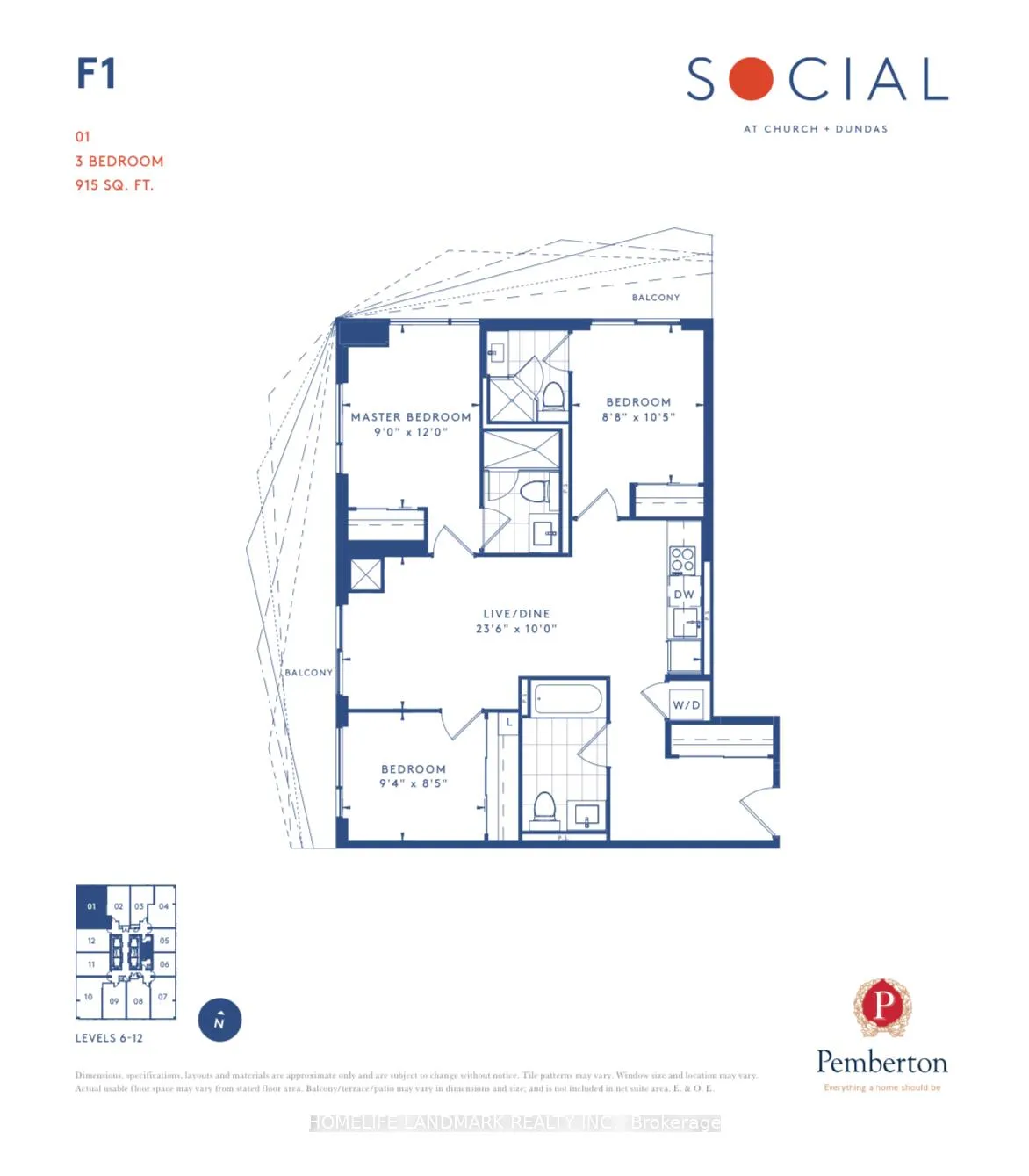 Photo 1 of Unit 1101, 100 Dalhousie Street, Toronto, Church-Yonge Corridor — HOMEH