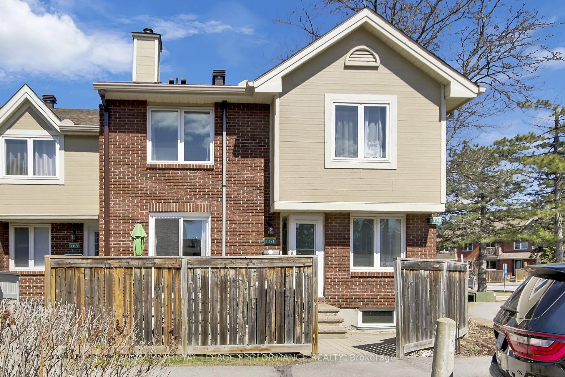 Front of Unit 110, 1770 Cabaret Lane
