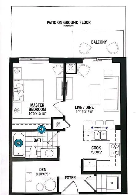 Photo 2 of Unit 525, 1105 Leger Way, Milton, Ford — HOMEH