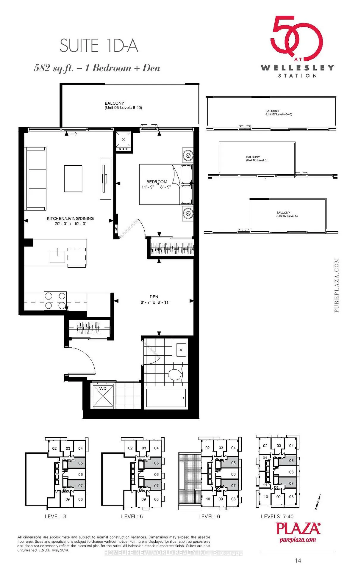 Photo 50 of Unit 705, 50 Wellesley Street E, Toronto, Church-Yonge Corridor — HOMEH