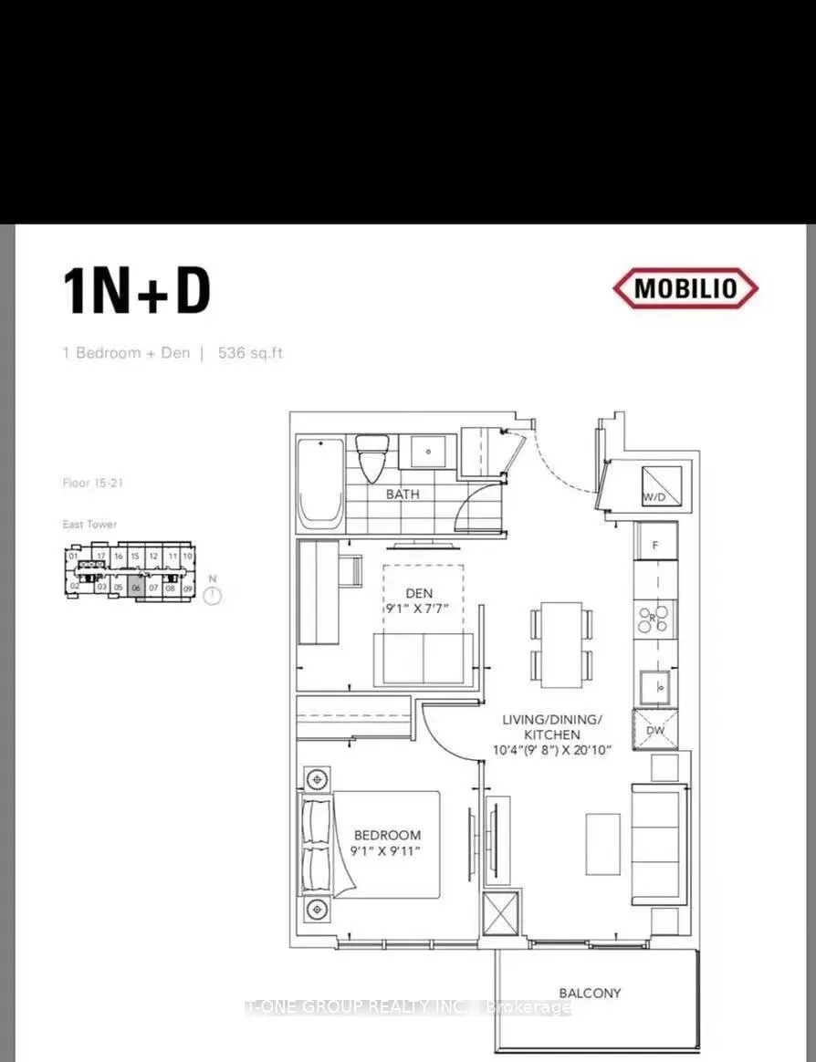Photo 10 of Unit 2106, 38 Honeycrisp Crescent, Vaughan, Vaughan Corporate Centre — HOMEH