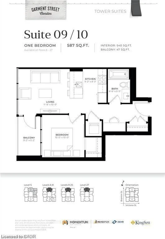 Photo 14 of Unit 1110, 108 Garment Street, Kitchener, City Commercial Core — HOMEH