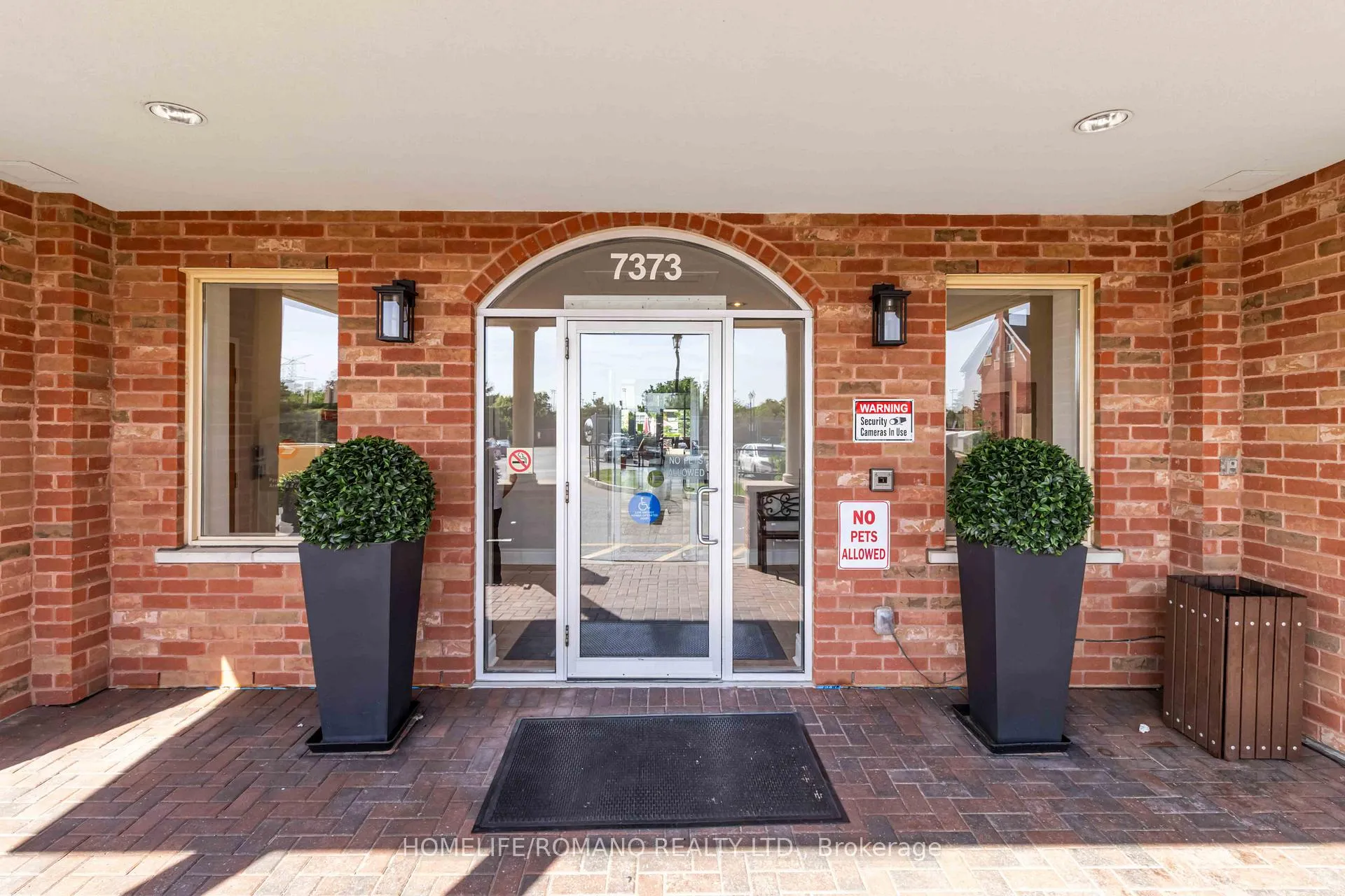 Front of Unit 614, 7373 Martingrove Road