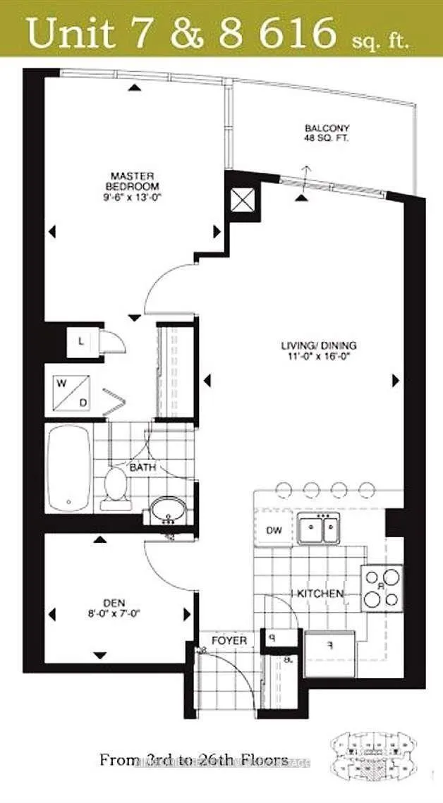Front of Unit 2308, 18 Holmes Avenue