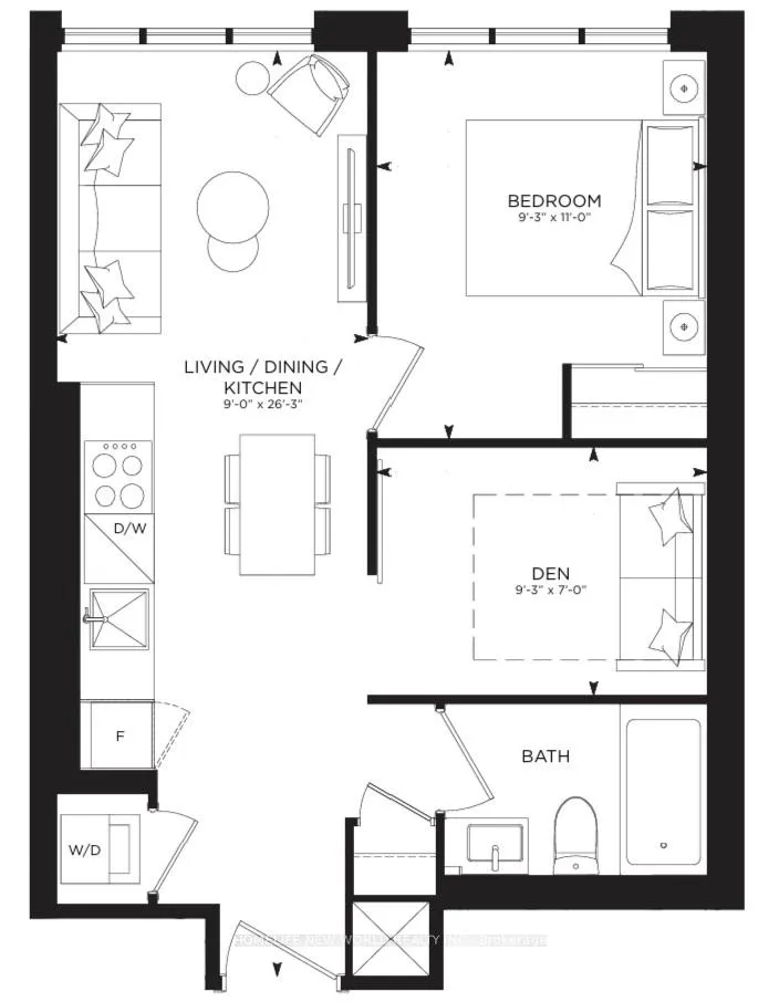 Front of Unit 5802, 8 Wellesley Street