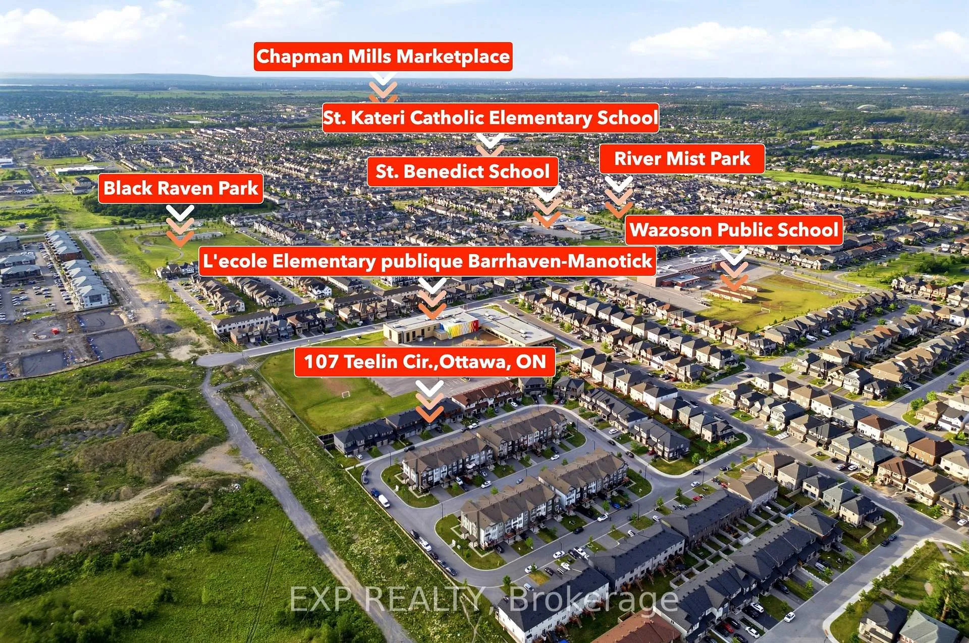 Photo 4 of 107 Teelin Circle, Ottawa, Barrhaven - Half Moon Bay — HOMEH