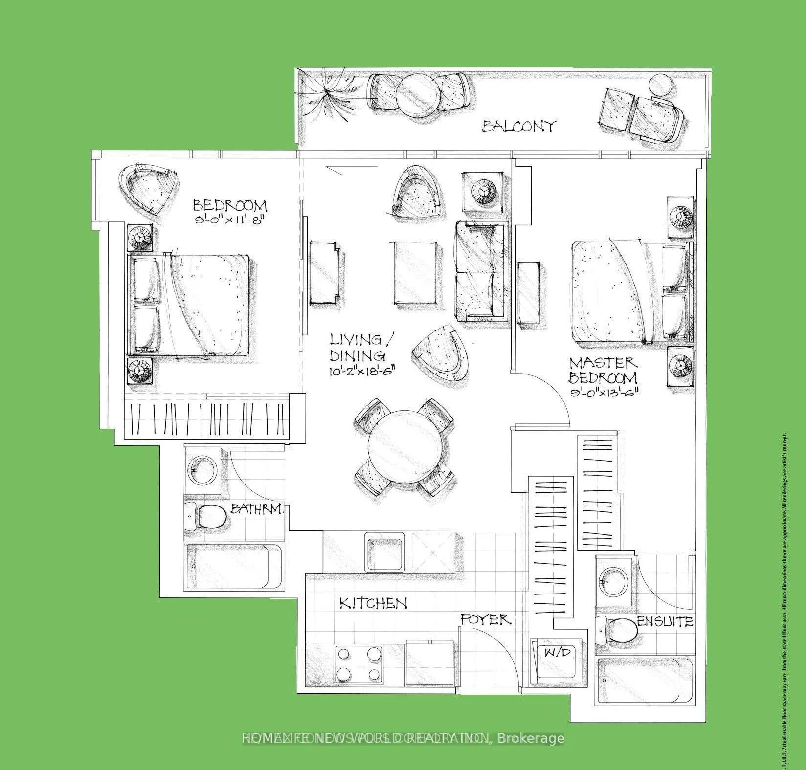 Front of Unit 501, 38 Grenville Street