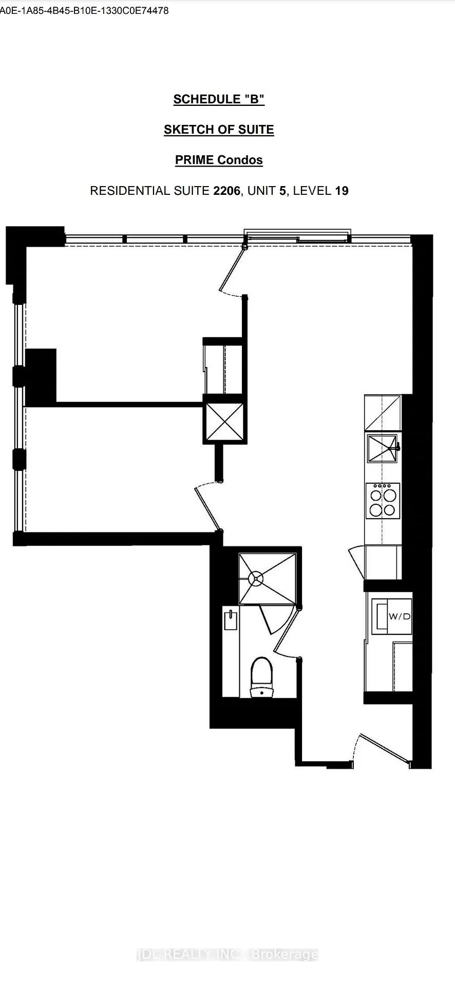 Front of Unit 2206, 319 Jarvis Street