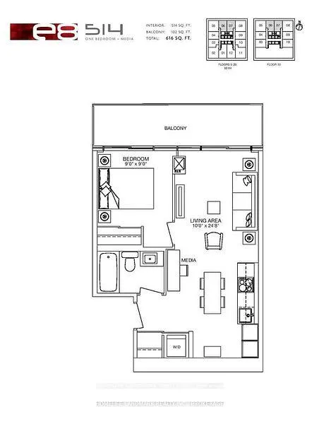 Photo 2 of Unit 4207, 8 Eglinton Avenue E, Toronto, Mount Pleasant East — HOMEH