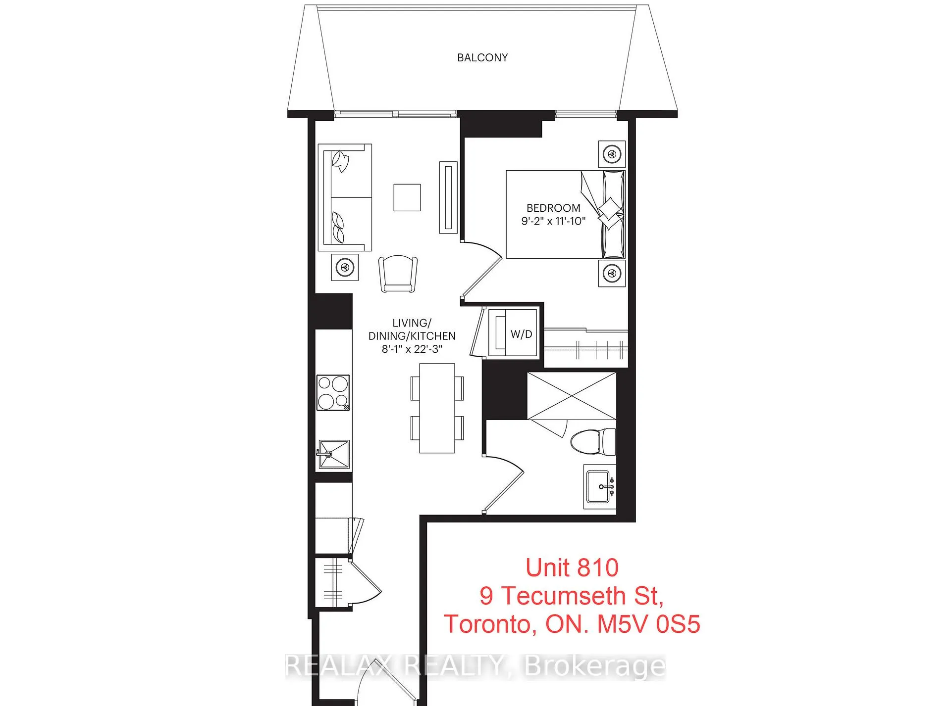 Photo 12 of Unit 810, 9 Tecumseth Street, Toronto, Niagara — HOMEH