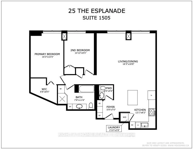 Photo 29 of Unit 1505, 25 The Espalanade, Toronto, Waterfront Communities — HOMEH