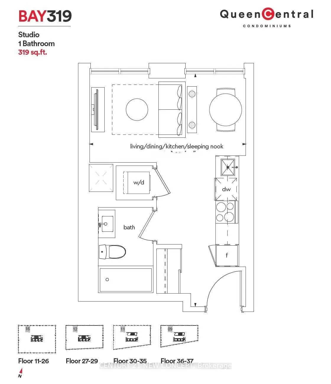 Photo 3 of Unit 2316, 100 Queen Street E, Toronto, Church-Yonge Corridor — HOMEH
