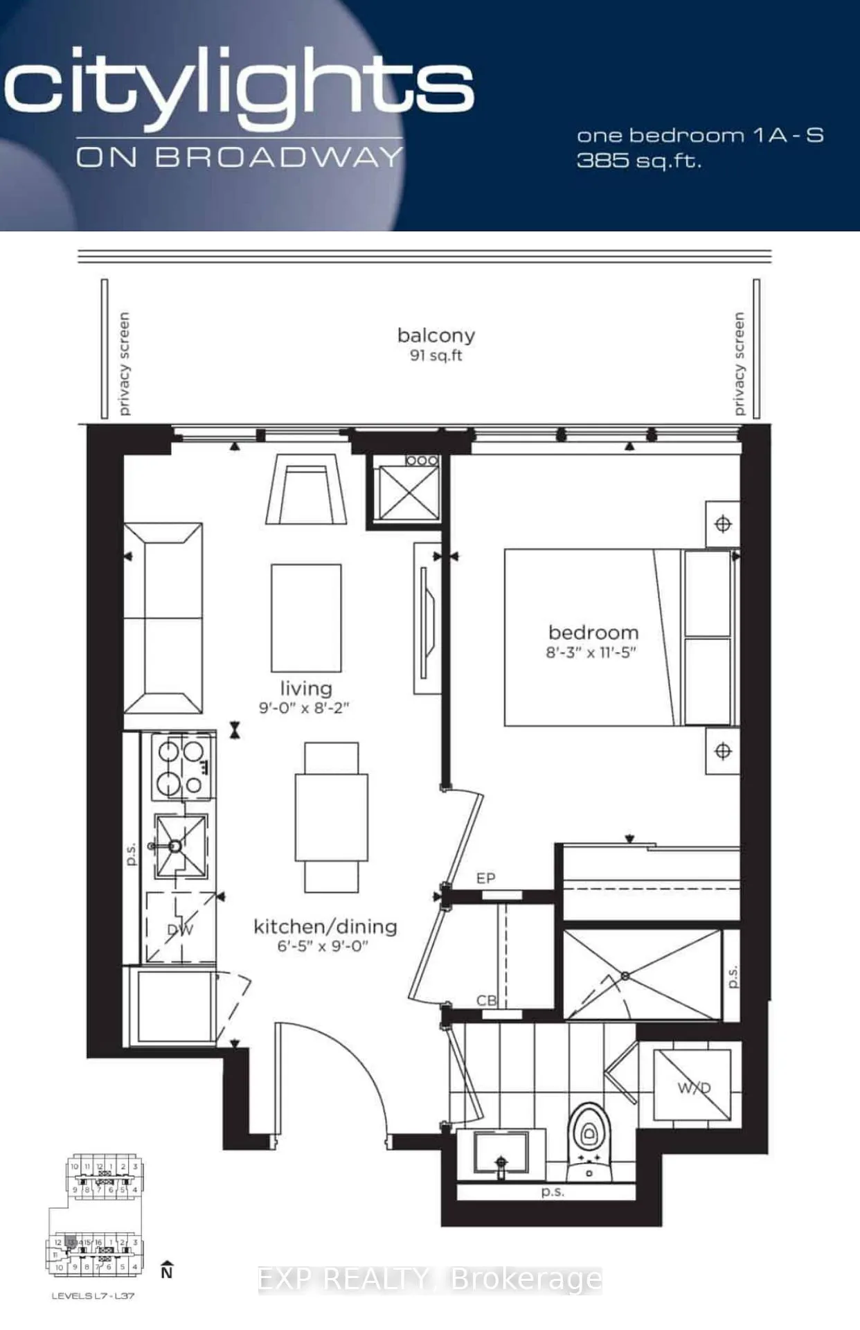 Photo 2 of Unit 2713, 195 Redpath Avenue, Toronto, Mount Pleasant West — HOMEH