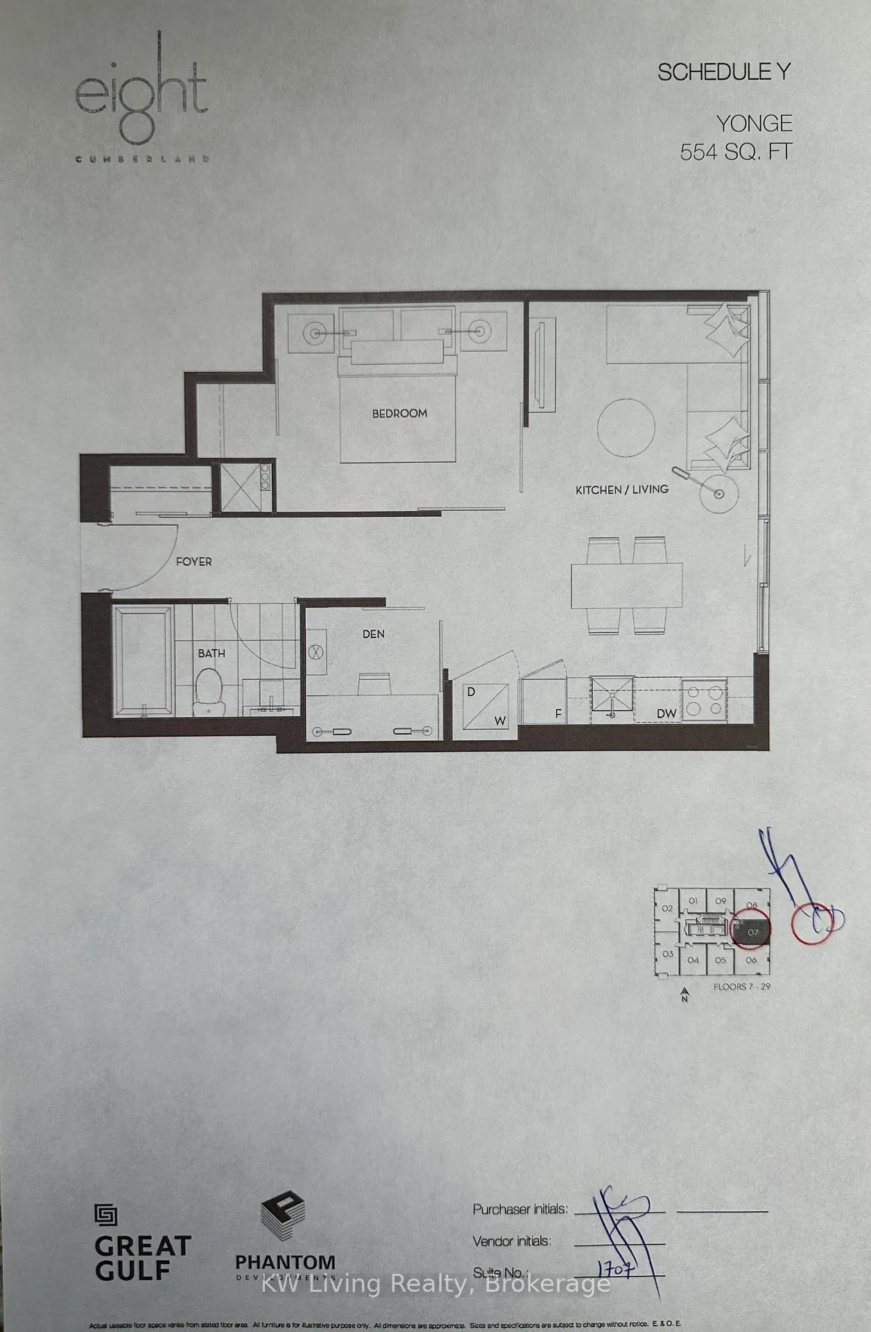 Photo 8 of Unit 1707, 8 Cumberland Street, Toronto, The Annex — HOMEH