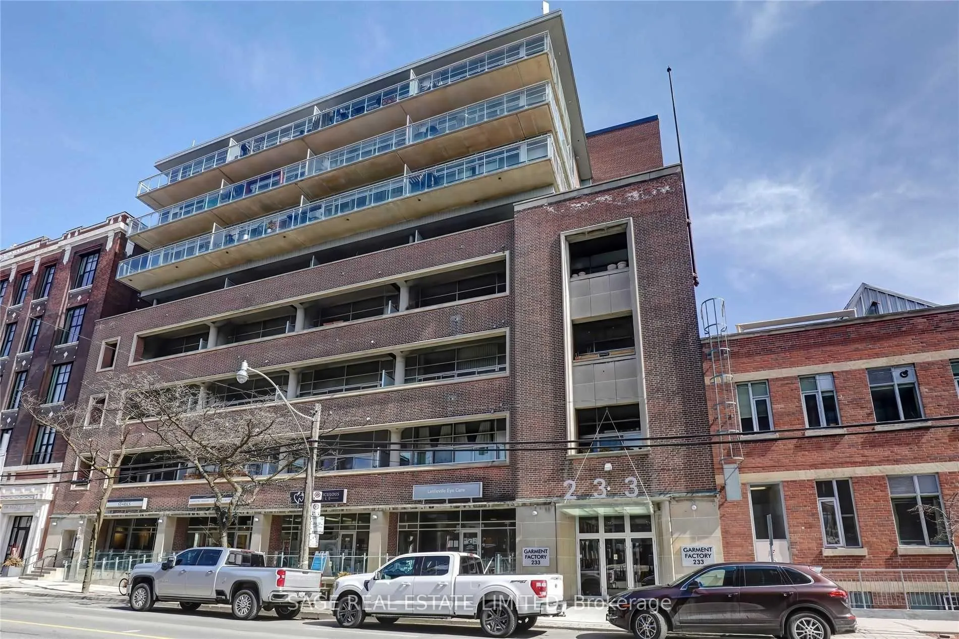 Front of Unit 509, 233 Carlaw Avenue