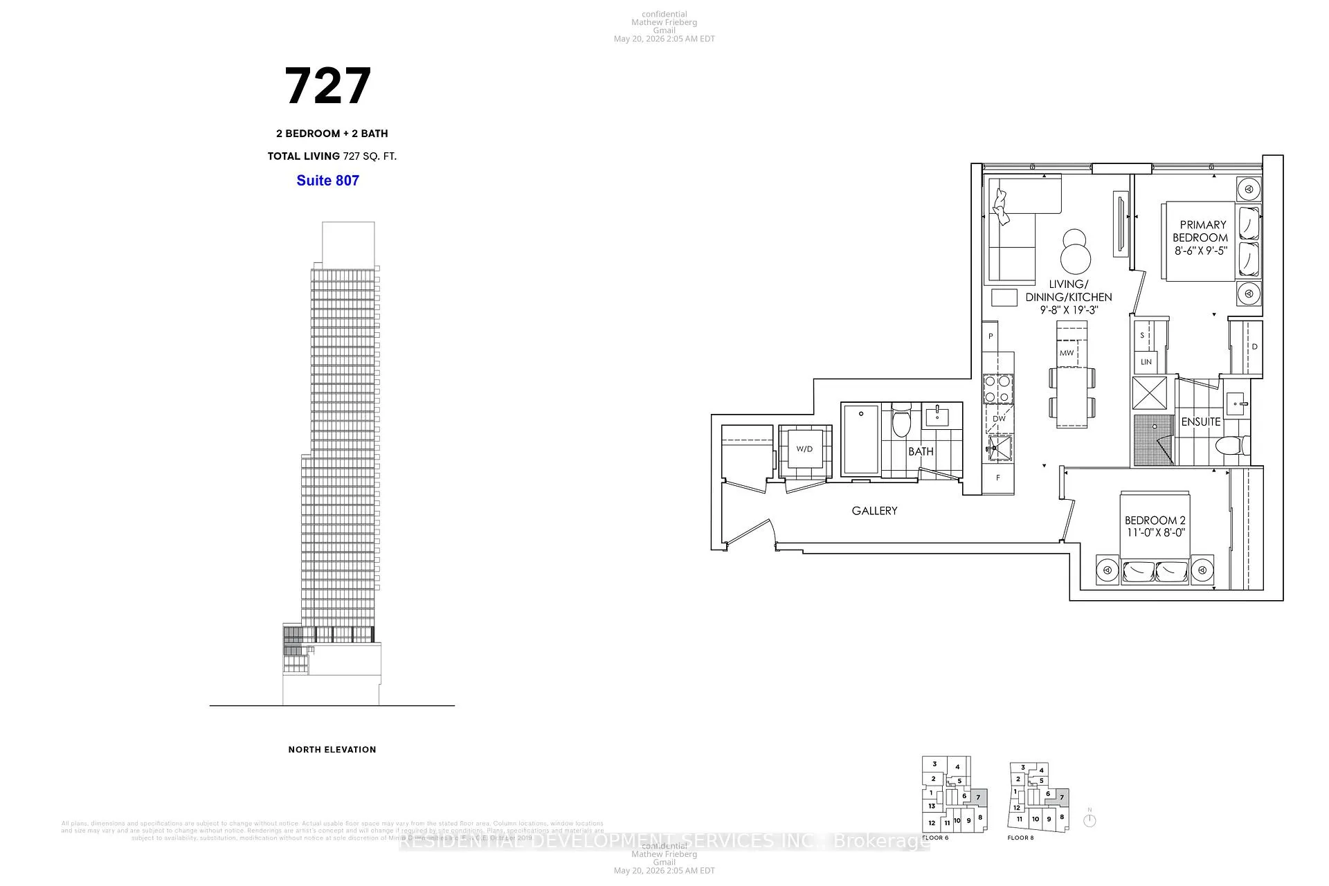 Front of Unit 807, 89 Church Street