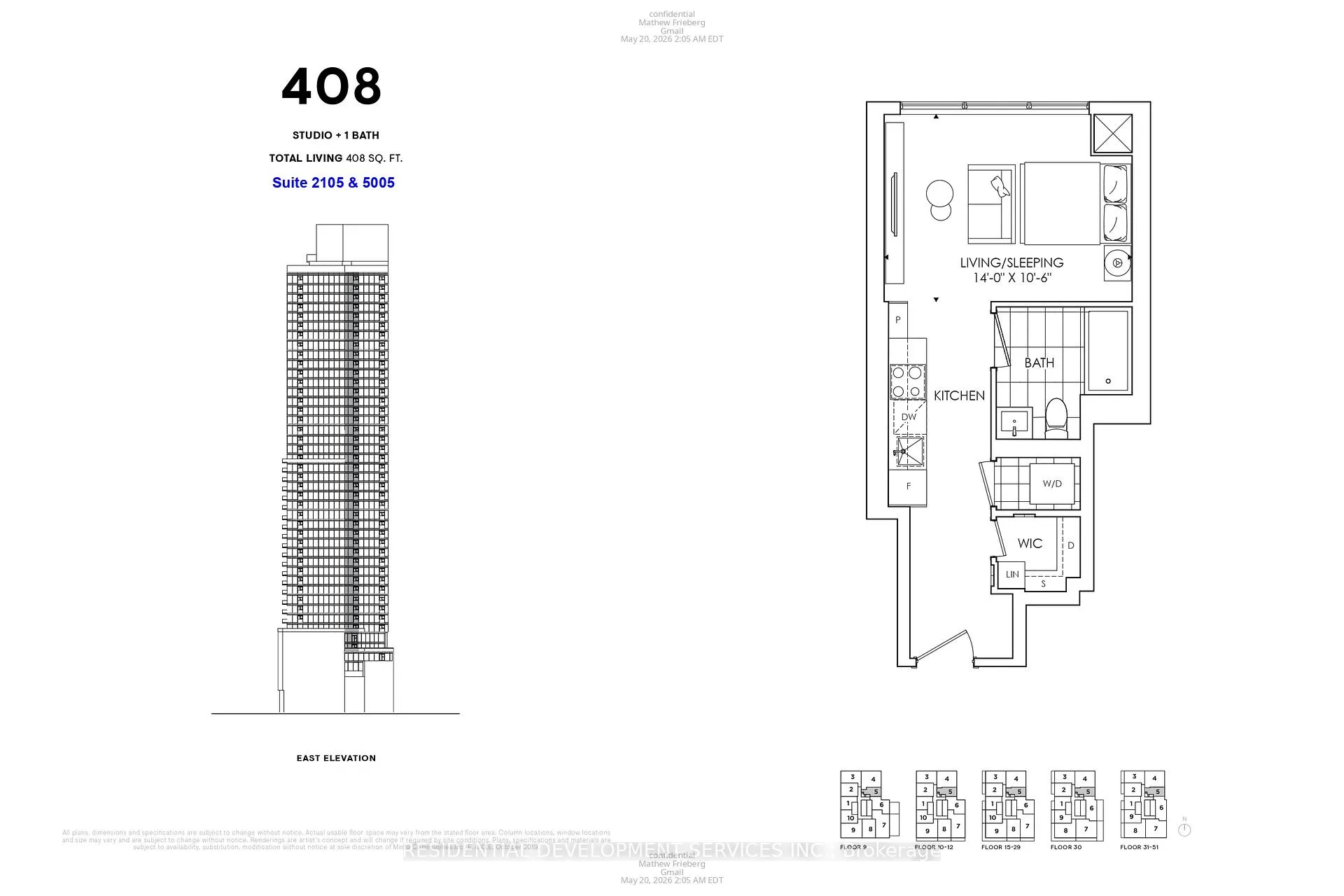 Front of Unit 5005, 89 Church Street