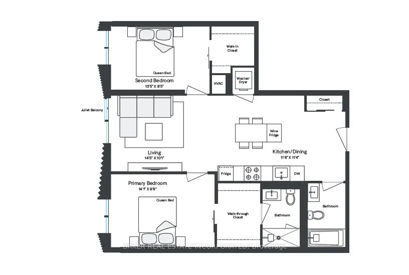 Photo 2 of Unit 826, 65 Trinity Street, Toronto, Waterfront Communities — HOMEH