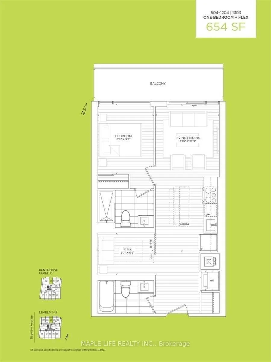 Photo 5 of Unit 804, 3237 Bayview Avenue, North York, Bayview Woods-Steeles — HOMEH
