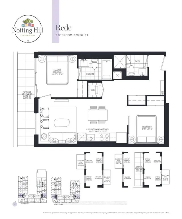 Front of Unit 617, 4010 Eglinton Avenue W