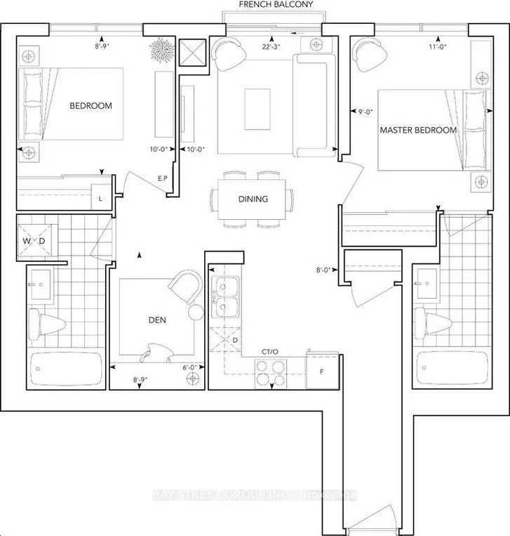 Front of Unit 2805, 255 Village Green Square