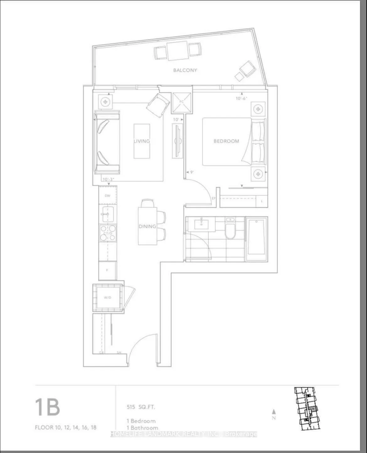 Photo 14 of Unit 1309, 470 Front Street W, Toronto, Waterfront Communities — HOMEH