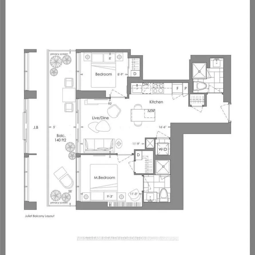 Front of Unit 3101, 7 Grenville Street