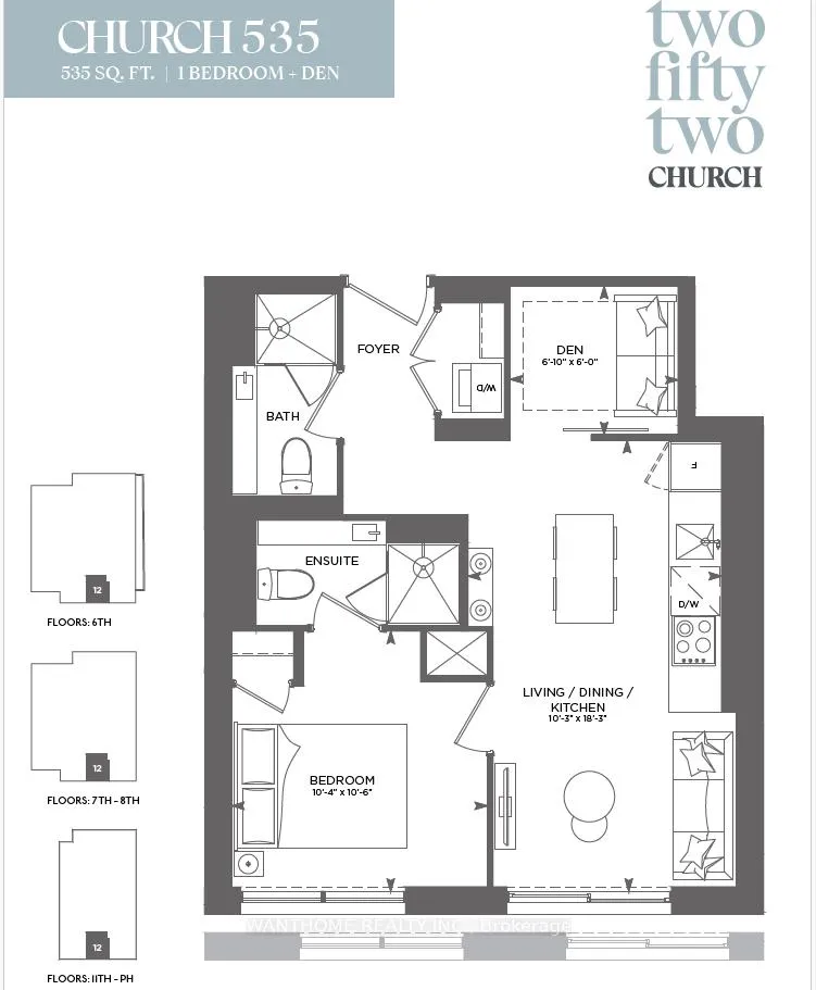 Front of Unit 2112, 252 Church Street
