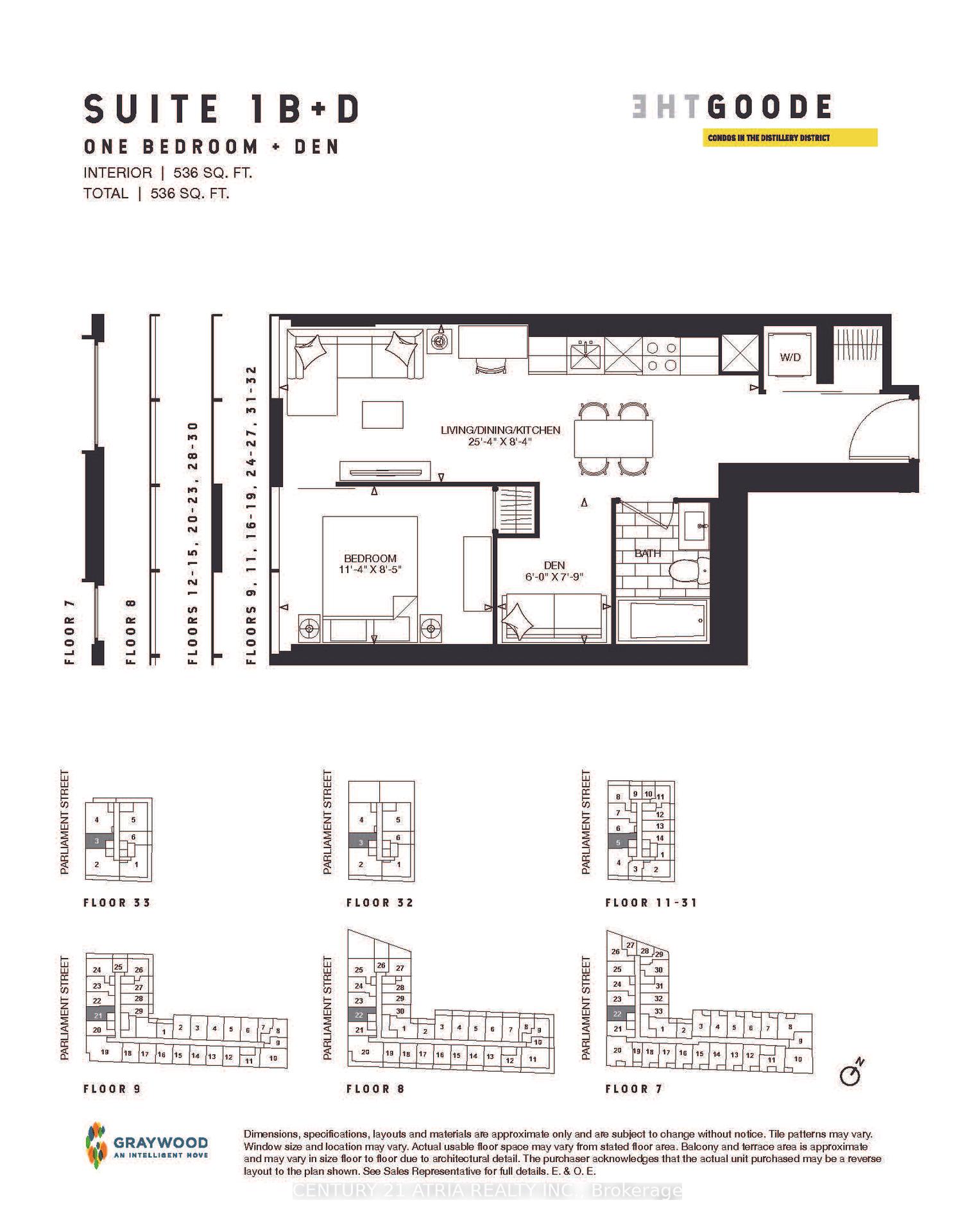Front of Unit 1805, 35 Parliament Street